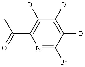 1-(6-bromopyridin-2-yl-3,4,5-d3)ethan-1-one Struktur