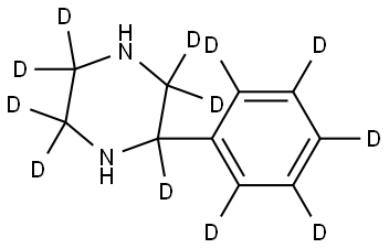 2-(phenyl-d5)piperazine-2,3,3,5,5,6,6-d7 Struktur