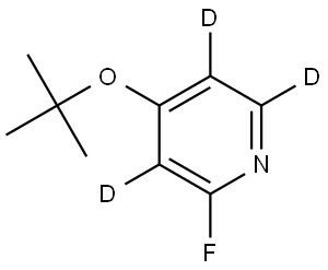 4-(tert-butoxy)-2-fluoropyridine-3,5,6-d3 Struktur