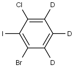 1-bromo-3-chloro-2-iodobenzene-4,5,6-d3 Struktur