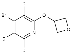 4-bromo-2-(oxetan-3-yloxy)pyridine-3,5,6-d3 Struktur