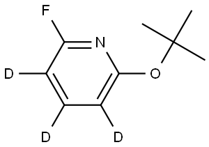 2-(tert-butoxy)-6-fluoropyridine-3,4,5-d3 Struktur