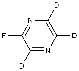 2-fluoropyrazine-3,5,6-d3 Struktur