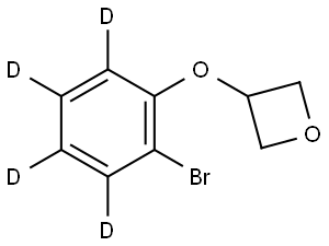 3-(2-bromophenoxy-3,4,5,6-d4)oxetane Struktur