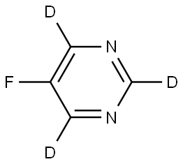 5-fluoropyrimidine-2,4,6-d3 Struktur