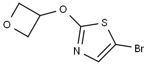 5-bromo-2-(oxetan-3-yloxy)thiazole Struktur