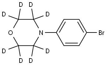 4-(4-bromophenyl)morpholine-2,2,3,3,5,5,6,6-d8 Struktur