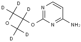 2-((oxetan-3-yl-d5)oxy)pyrimidin-4-amine Struktur