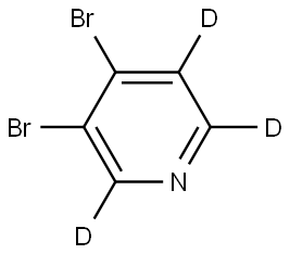 3,4-dibromopyridine-2,5,6-d3 Struktur