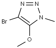 4-bromo-5-methoxy-1-methyl-1H-1,2,3-triazole Struktur