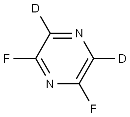 2,6-difluoropyrazine-3,5-d2 Struktur