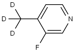 3-fluoro-4-(methyl-d3)pyridine Struktur