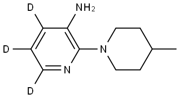 2-(4-methylpiperidin-1-yl)pyridin-4,5,6-d3-3-amine Struktur