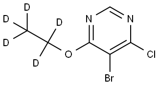 5-bromo-4-chloro-6-(ethoxy-d5)pyrimidine Structure