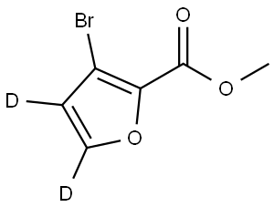 methyl 3-bromofuran-2-carboxylate-4,5-d2 Struktur