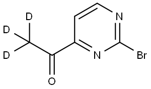 1-(2-bromopyrimidin-4-yl)ethan-1-one-2,2,2-d3 Struktur