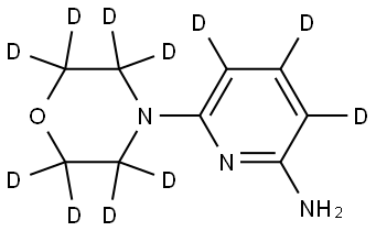 6-(morpholino-d8)pyridin-3,4,5-d3-2-amine Struktur