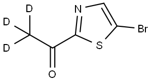 1-(5-bromothiazol-2-yl)ethan-1-one-2,2,2-d3 Struktur