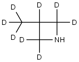 3-(methyl-d3)azetidine-2,2,3,4,4-d5 Struktur