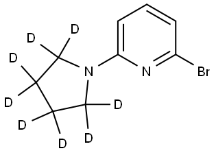 2-bromo-6-(pyrrolidin-1-yl-d8)pyridine Struktur