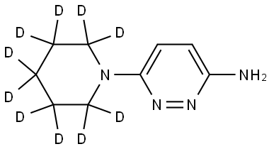 6-(piperidin-1-yl-d10)pyridazin-3-amine Struktur