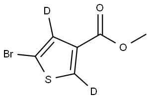 methyl 5-bromothiophene-3-carboxylate-2,4-d2 Struktur