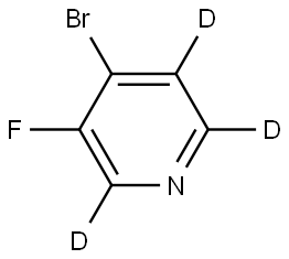 4-bromo-3-fluoropyridine-2,5,6-d3 Struktur