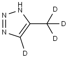 5-(methyl-d3)-1H-1,2,3-triazole-4-d Struktur