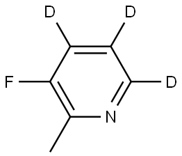 3-fluoro-2-methylpyridine-4,5,6-d3 Struktur