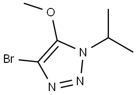 4-bromo-1-isopropyl-5-methoxy-1H-1,2,3-triazole Struktur