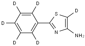 2-(phenyl-d5)thiazol-5-d-4-amine Struktur