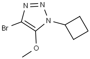 4-bromo-1-cyclobutyl-5-methoxy-1H-1,2,3-triazole Struktur