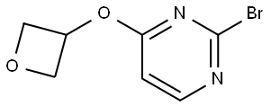 2-bromo-4-(oxetan-3-yloxy)pyrimidine Structure