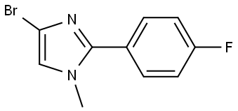 4-bromo-2-(4-fluorophenyl)-1-methyl-1H-imidazole Struktur