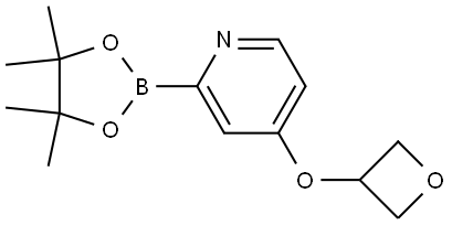 4-(oxetan-3-yloxy)-2-(4,4,5,5-tetramethyl-1,3,2-dioxaborolan-2-yl)pyridine Struktur