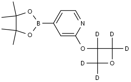 2-((oxetan-3-yl-d5)oxy)-4-(4,4,5,5-tetramethyl-1,3,2-dioxaborolan-2-yl)pyridine Struktur