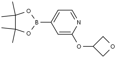 2-(oxetan-3-yloxy)-4-(4,4,5,5-tetramethyl-1,3,2-dioxaborolan-2-yl)pyridine Struktur