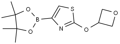 2-(oxetan-3-yloxy)-4-(4,4,5,5-tetramethyl-1,3,2-dioxaborolan-2-yl)thiazole Struktur