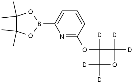 2-((oxetan-3-yl-d5)oxy)-6-(4,4,5,5-tetramethyl-1,3,2-dioxaborolan-2-yl)pyridine Struktur