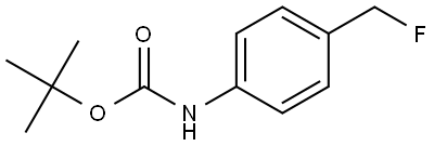 4-(Fluoromethyl)aniline, N-BOC protected Struktur