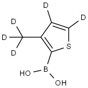 (3-(methyl-d3)thiophen-2-yl-4,5-d2)boronic acid Struktur