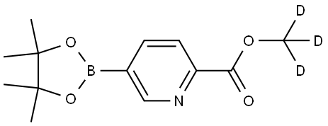 methyl-d3 5-(4,4,5,5-tetramethyl-1,3,2-dioxaborolan-2-yl)picolinate Struktur