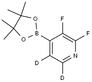 2,3-difluoro-4-(4,4,5,5-tetramethyl-1,3,2-dioxaborolan-2-yl)pyridine-5,6-d2 Struktur