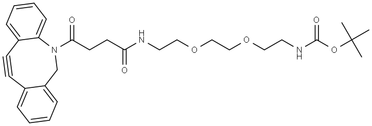 DBCO-PEG2-NH-Boc Struktur