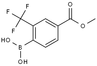 4-(Methoxycarbonyl)-2-(trifluoromethyl)phenylboronic acid Struktur