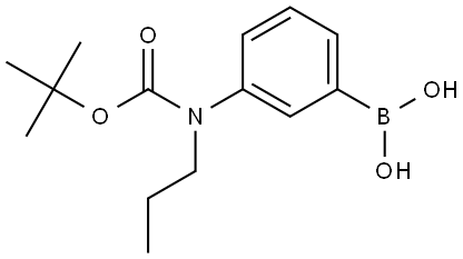 3-(N-BOC-N-Propylamino)phenylboronic acid Struktur