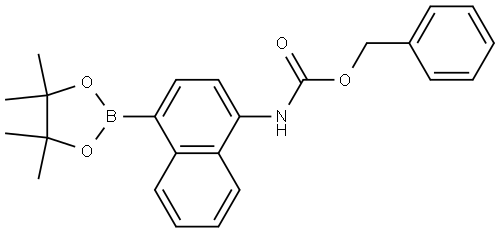 4-(Cbz-Amino)naphthalene-1-boronic acid pinacol ester Struktur