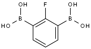 2-Fluorophenyl-1,3-diboronic acid Struktur