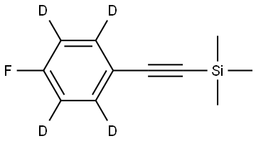 Benzene-1,2,4,5-d4, 3-fluoro-6-[2-(trimethylsilyl)ethynyl]- Struktur