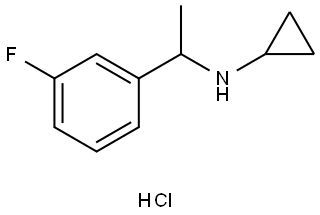 N-[1-(3-Fluorophenyl)ethyl]cyclopropanamine hydrochloride Struktur